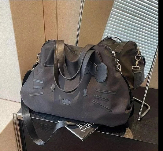 All Black Hello Kitty Travel Bag