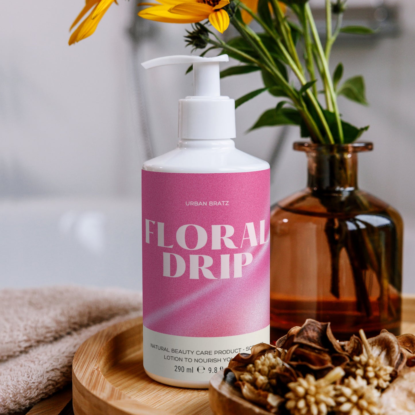 Floral Drip Hand & Body Lotion